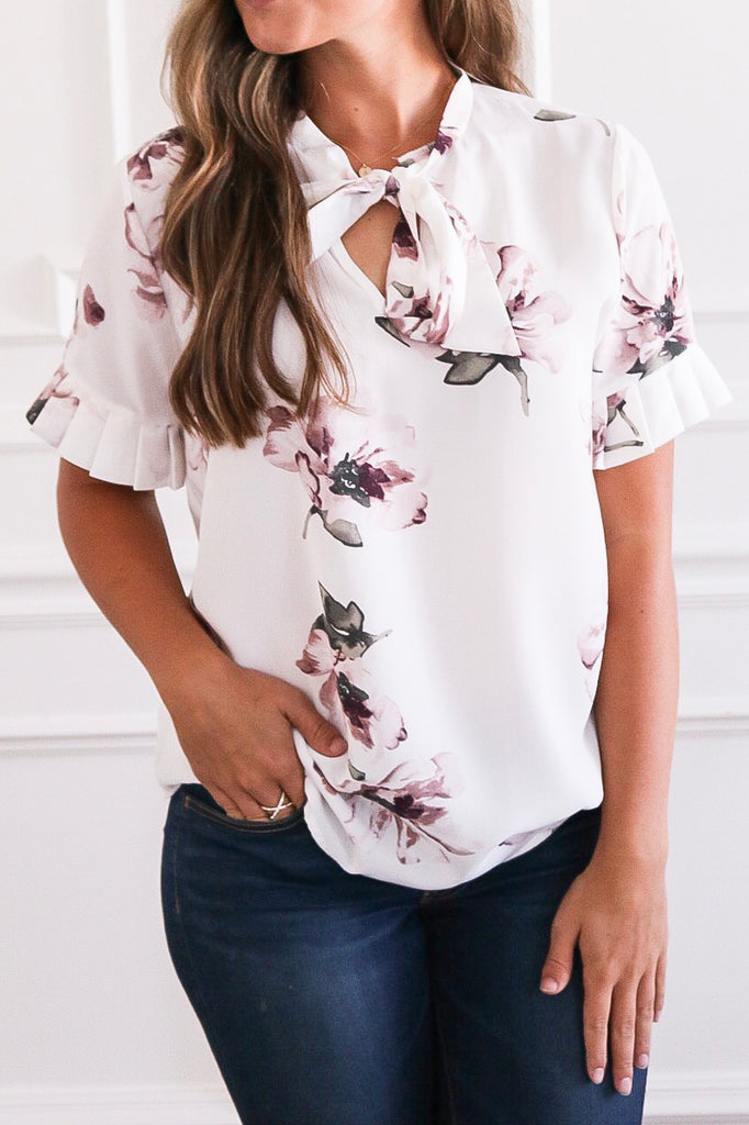 The Magnolia Floral Top