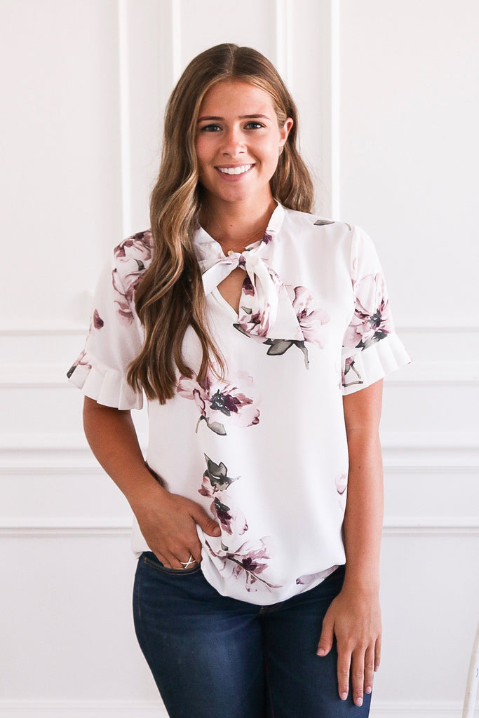 The Magnolia Floral Top